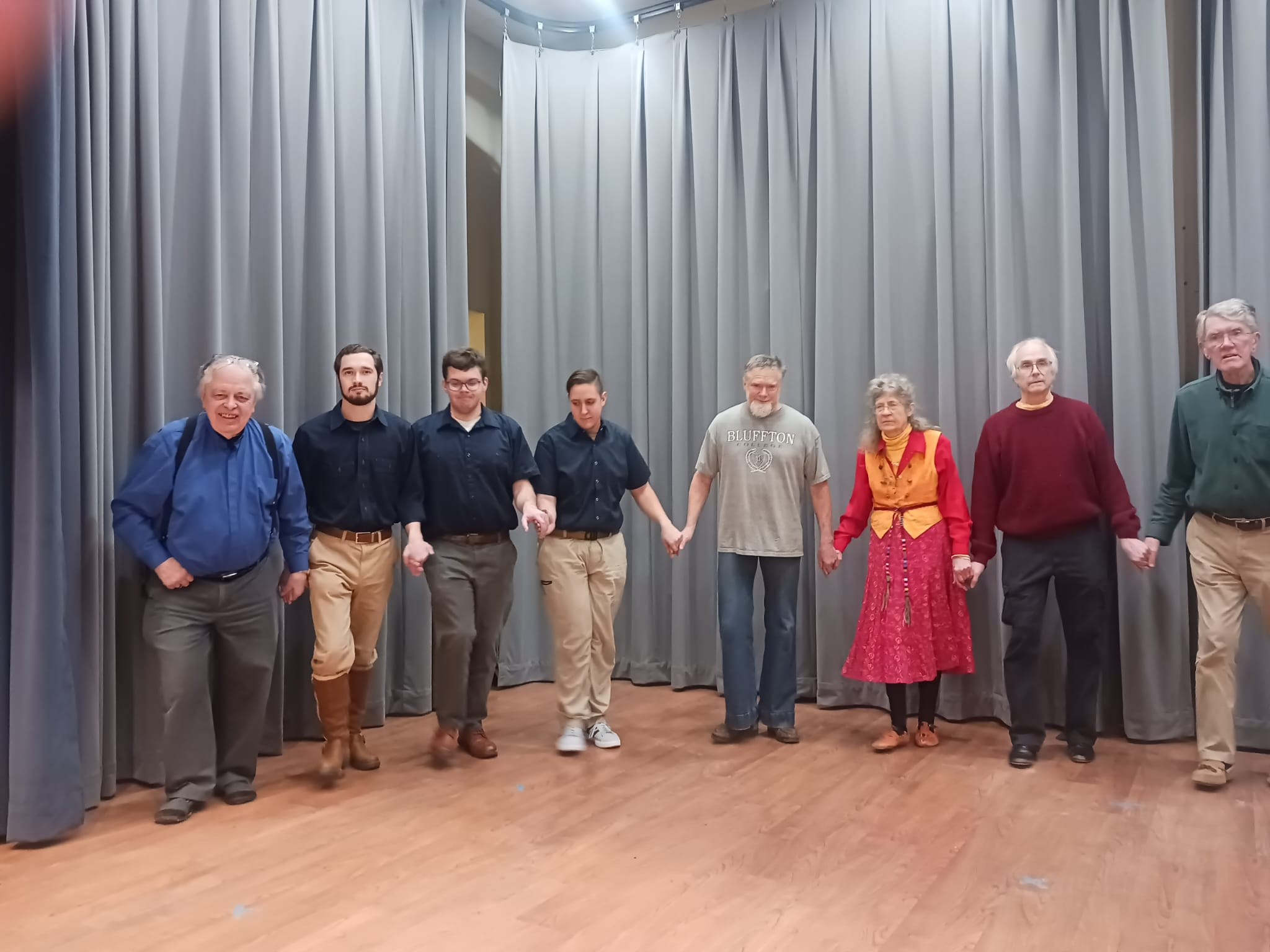 Learning culture and wisdom from our elders through folk dancing.